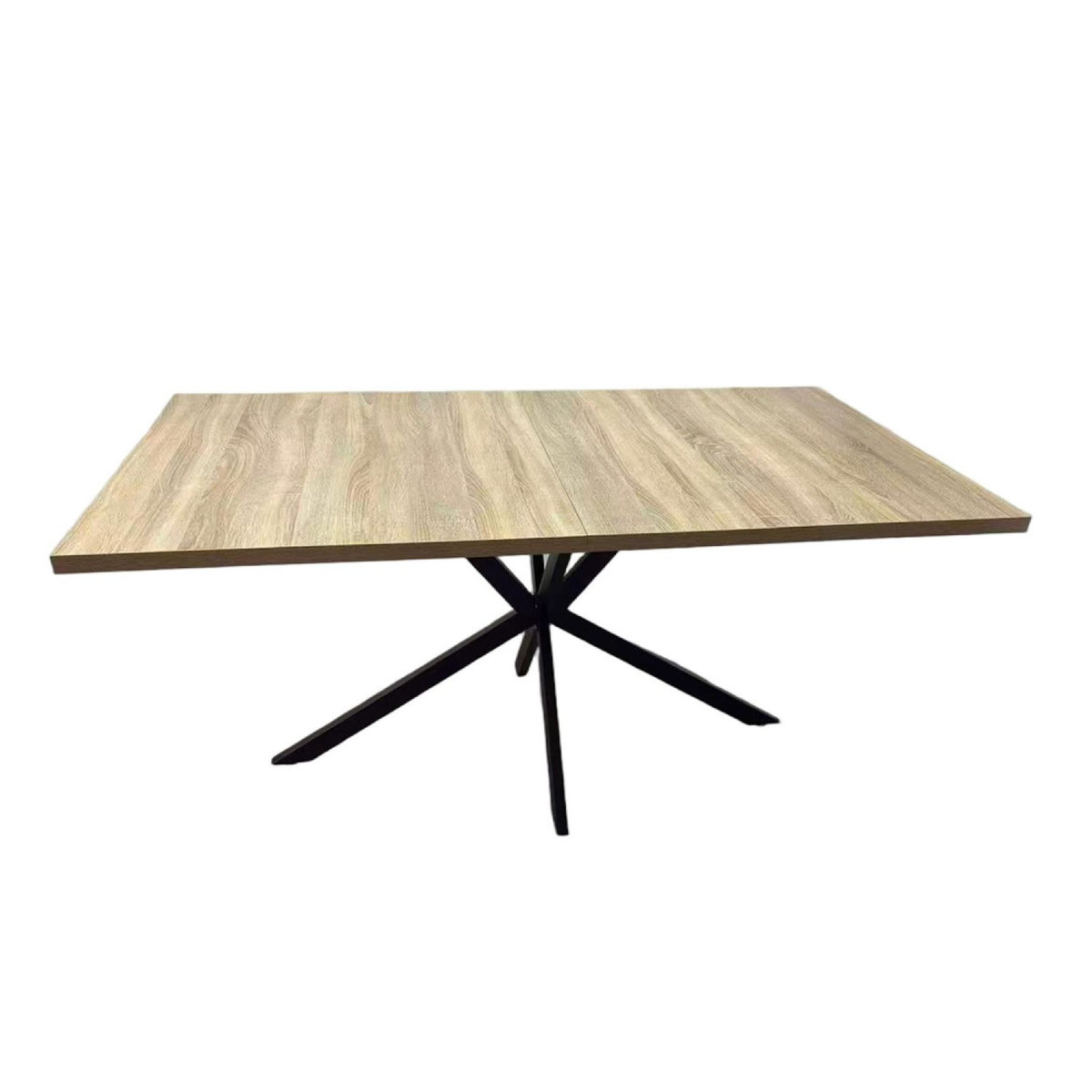 CONCEPT USINE Table extensible 8 personnes effet bois 200cm HINGA