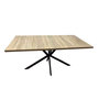 Voir la diapositive 1 : CONCEPT USINE Table extensible 8 personnes effet bois 200cm HINGA