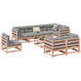 Voir la diapositive 1 : VIDAXL Salon de jardin 9 pcs bois massif sapin de douglas