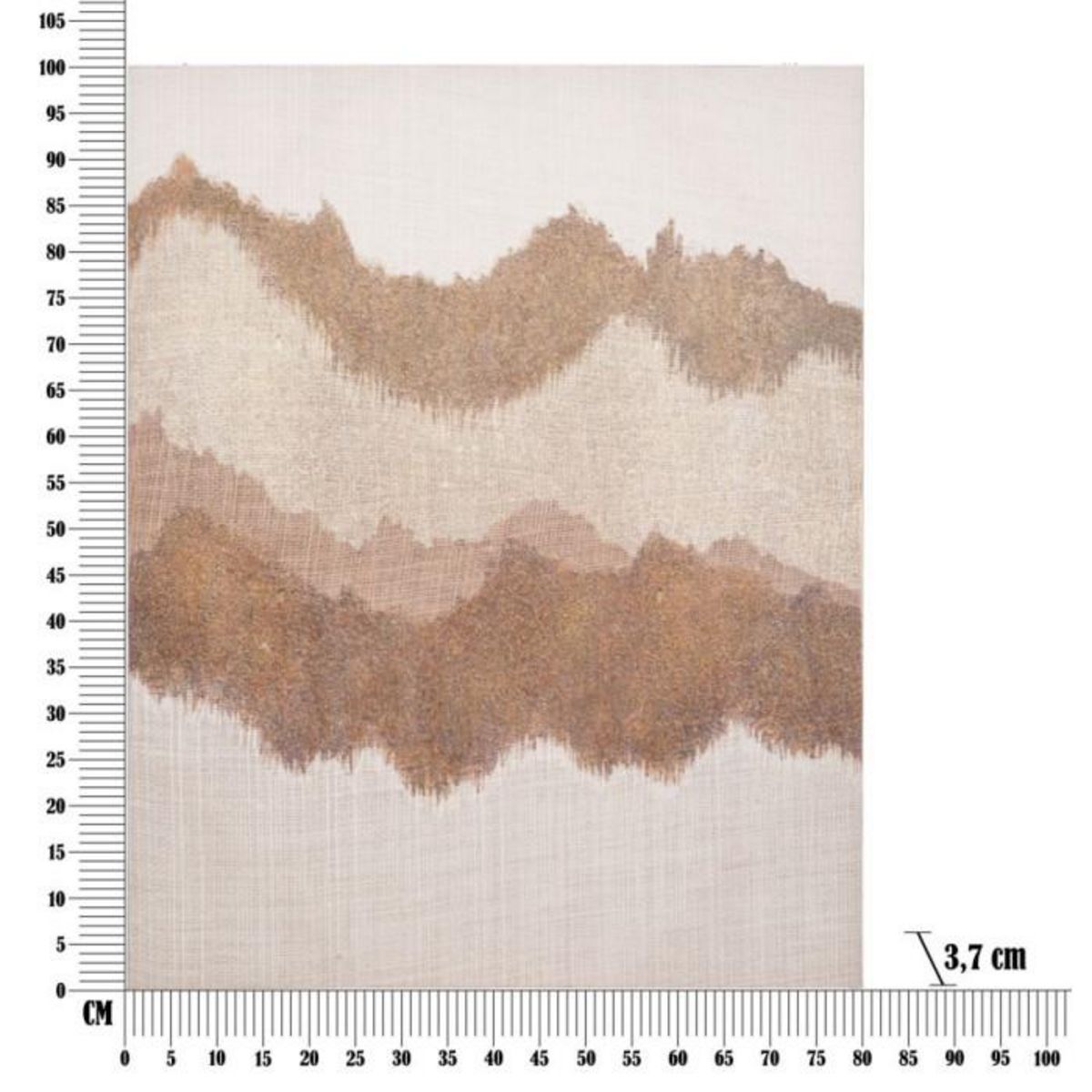 Paris Prix Toile Peinture Déco  Browny  80x100cm Multicolore