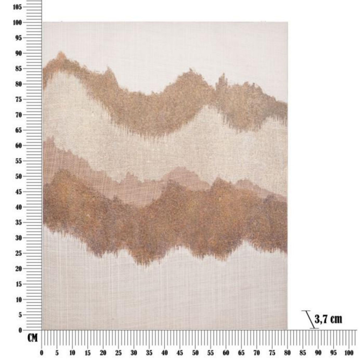 Paris Prix Toile Peinture Déco  Browny  80x100cm Multicolore