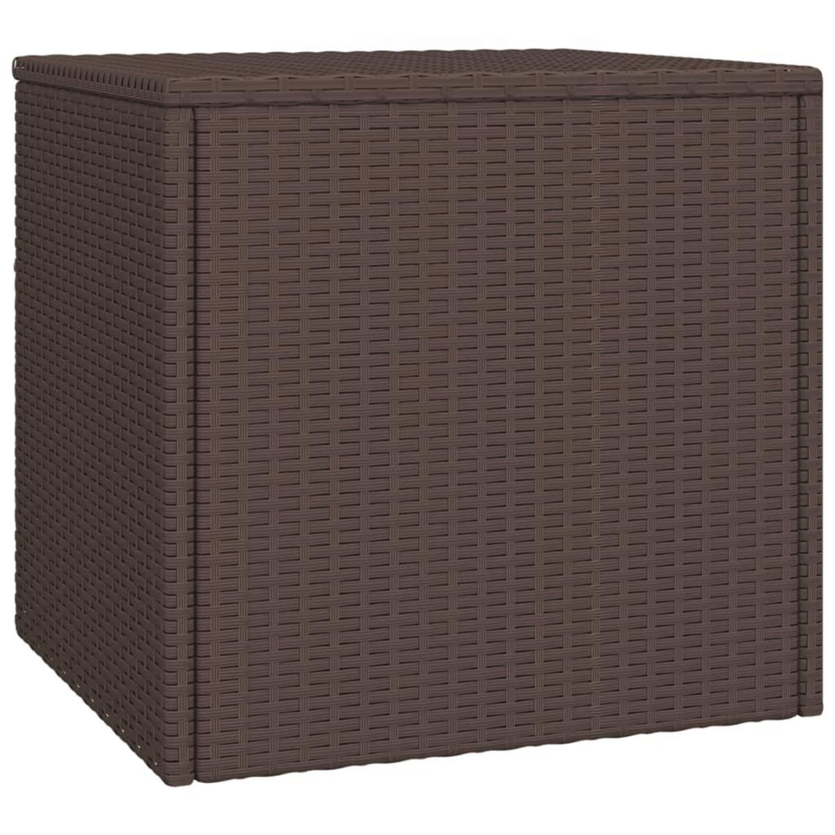 VIDAXL Tables d'appoint de jardin 3 pcs marron resine tressee