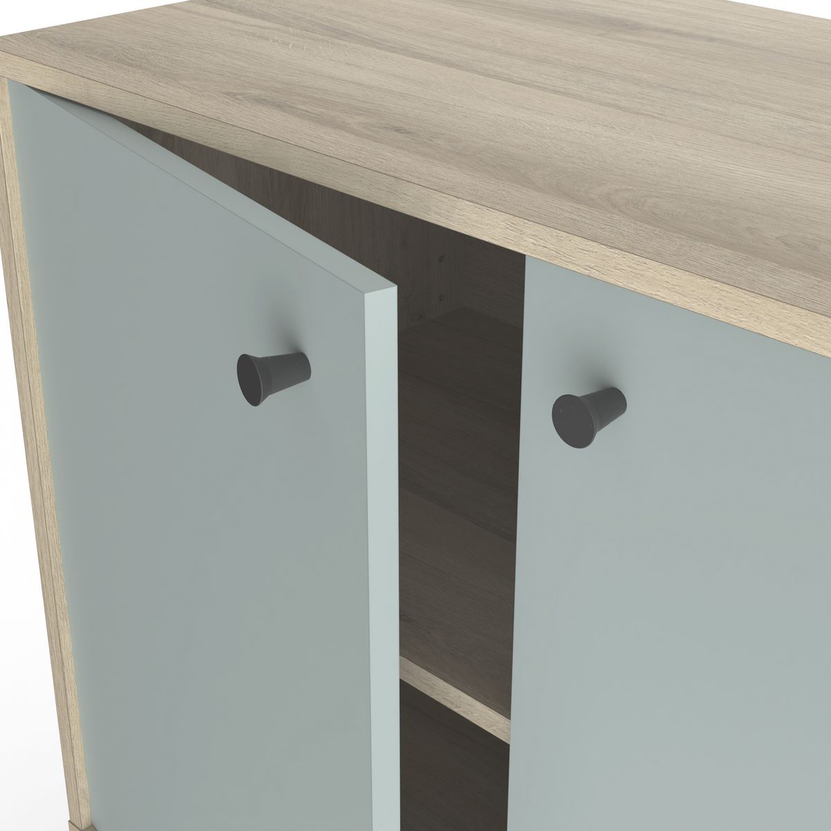 Buffet 2 portes 3 niches L110cm SMART