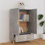 Voir la diapositive 6 : VIDAXL Buffet haut Gris béton 70x31x115 cm Bois d ingénierie