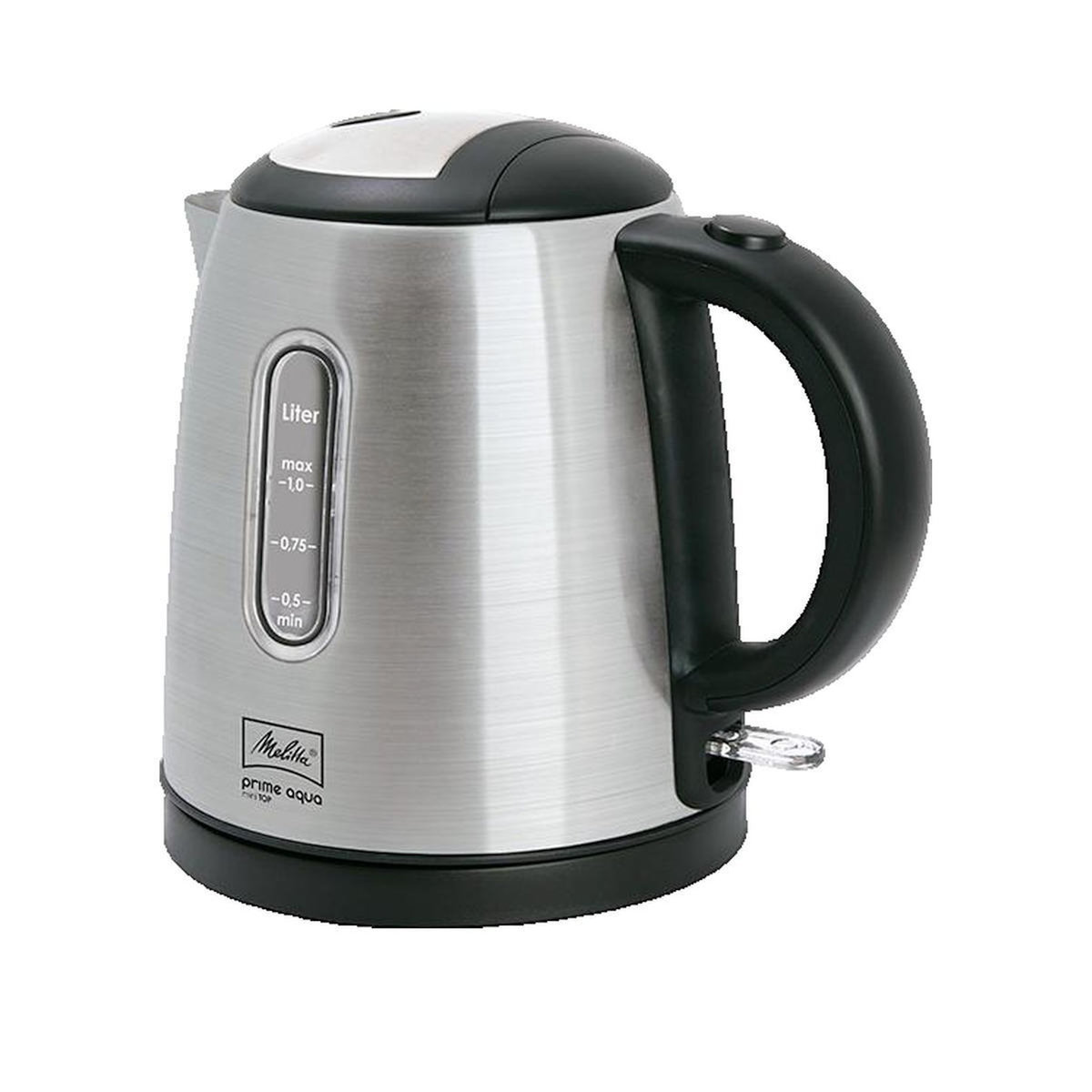 Melitta Bouilloire Melitta Prime Aqua Mini Top 1 litre inox sans fil