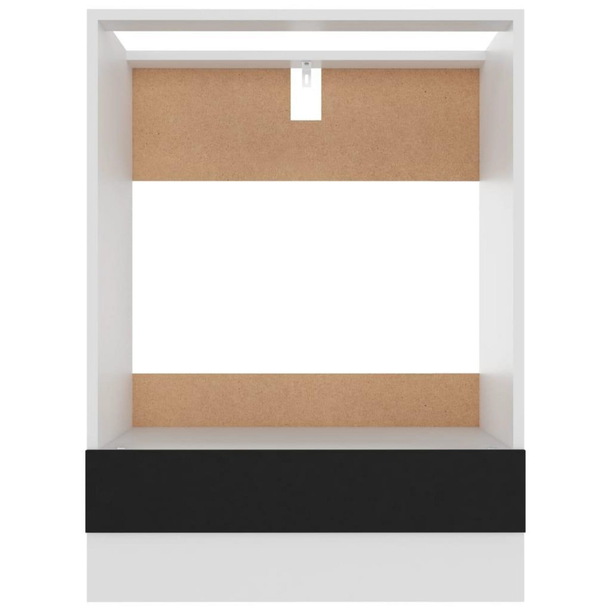 VIDAXL Armoire a four Noir 60x46x81,5 cm Bois d'ingenierie
