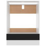 Voir la diapositive 5 : VIDAXL Armoire a four Noir 60x46x81,5 cm Bois d'ingenierie