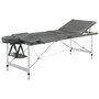 Voir la diapositive 2 : VIDAXL Table de massage 3 zones Cadre en aluminium Anthracite 186x68cm