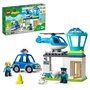 LEGO DUPLO 10959 - Le Commissariat et l&rsquo;Hélicoptère de la Police, Jouet d'Éveil
