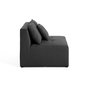 Voir la diapositive 3 : LISA DESIGN Amalfi - module d'assise sans accoudoirs - 1 place - en tissu