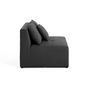 Voir la diapositive 3 : LISA DESIGN Amalfi - module d'assise sans accoudoirs - 1 place - en tissu