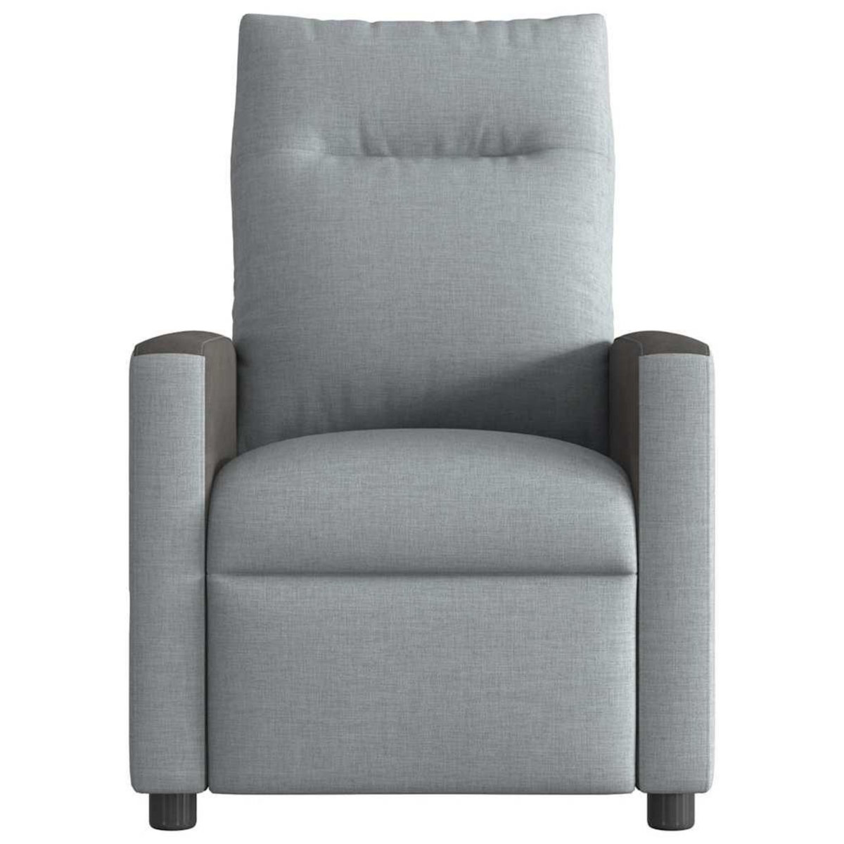 VIDAXL Fauteuil de massage inclinable electrique gris clair tissu