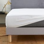 DODO Alèse - Protège Matelas Absorbant - Molleton de Coton Bio. Coloris disponibles : Blanc
