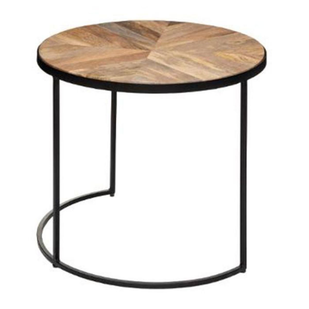 ATMOSPHERA Lot de 2 Tables à Café en Bois  Basile  56cm Marron
