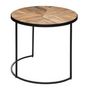 Voir la diapositive 3 : ATMOSPHERA Lot de 2 Tables à Café en Bois  Basile  56cm Marron