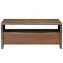 Voir la diapositive 2 : VIDAXL Table basse Acacia massif Bord assorti 90x50x40 cm Gris