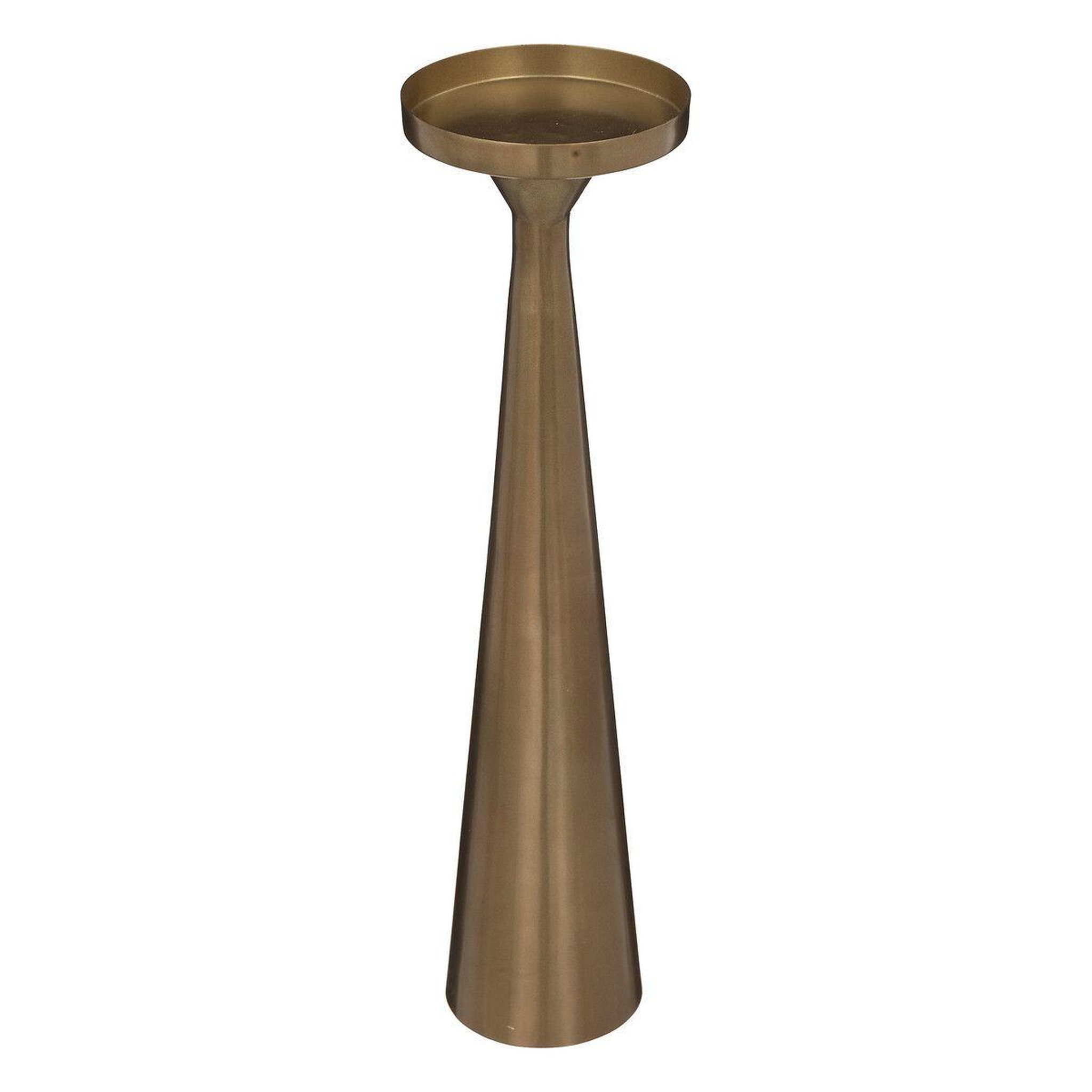 Voir la diapositive 1 : ATMOSPHERA Bougeoir en métal  le collectionneur  41cm or