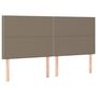 Voir la diapositive 2 : VIDAXL Tetes de lit 4 pcs Taupe 100x5x78/88 cm Tissu