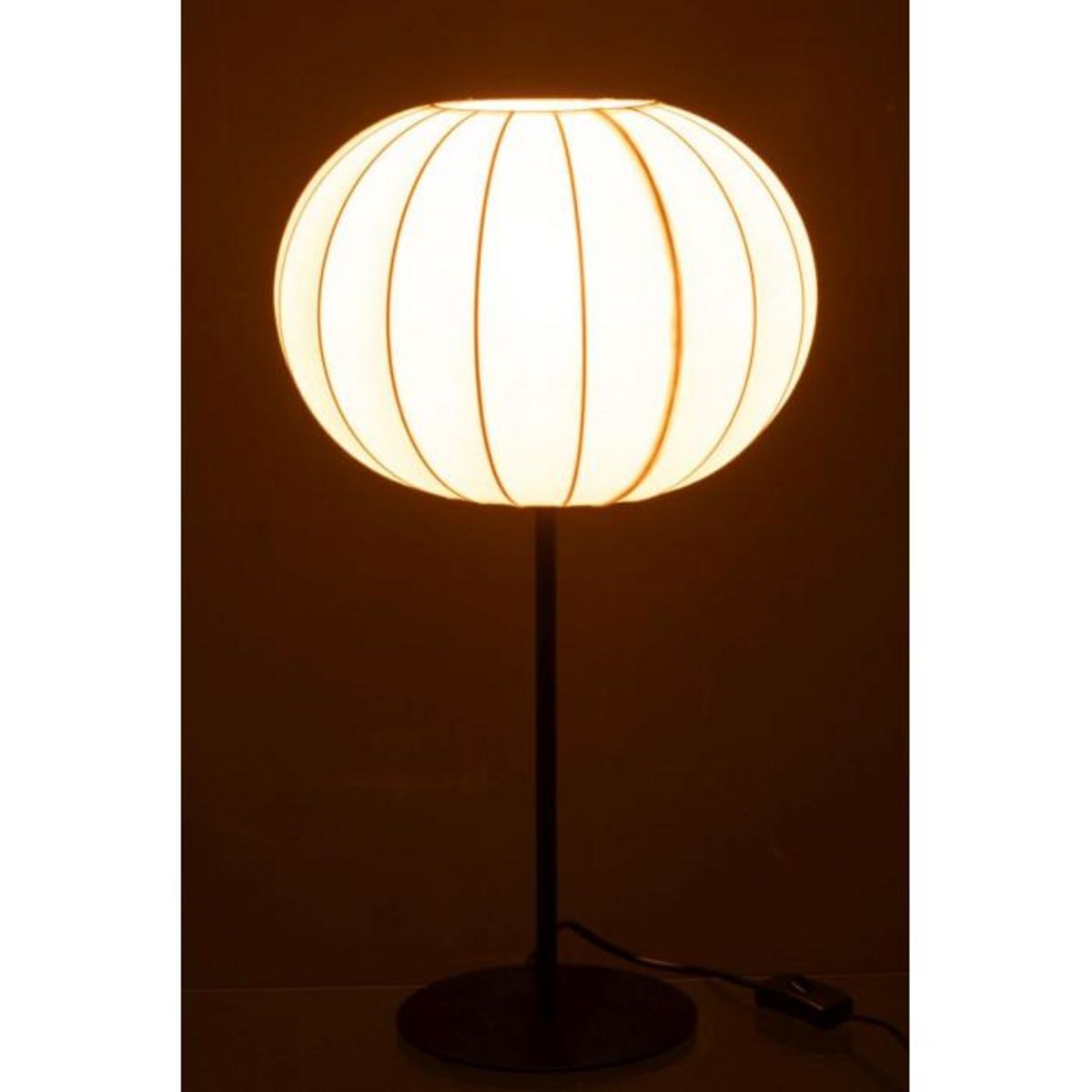 Paris Prix Lampe à Poser Lanterne en Métal  Shirley  53cm Blanc