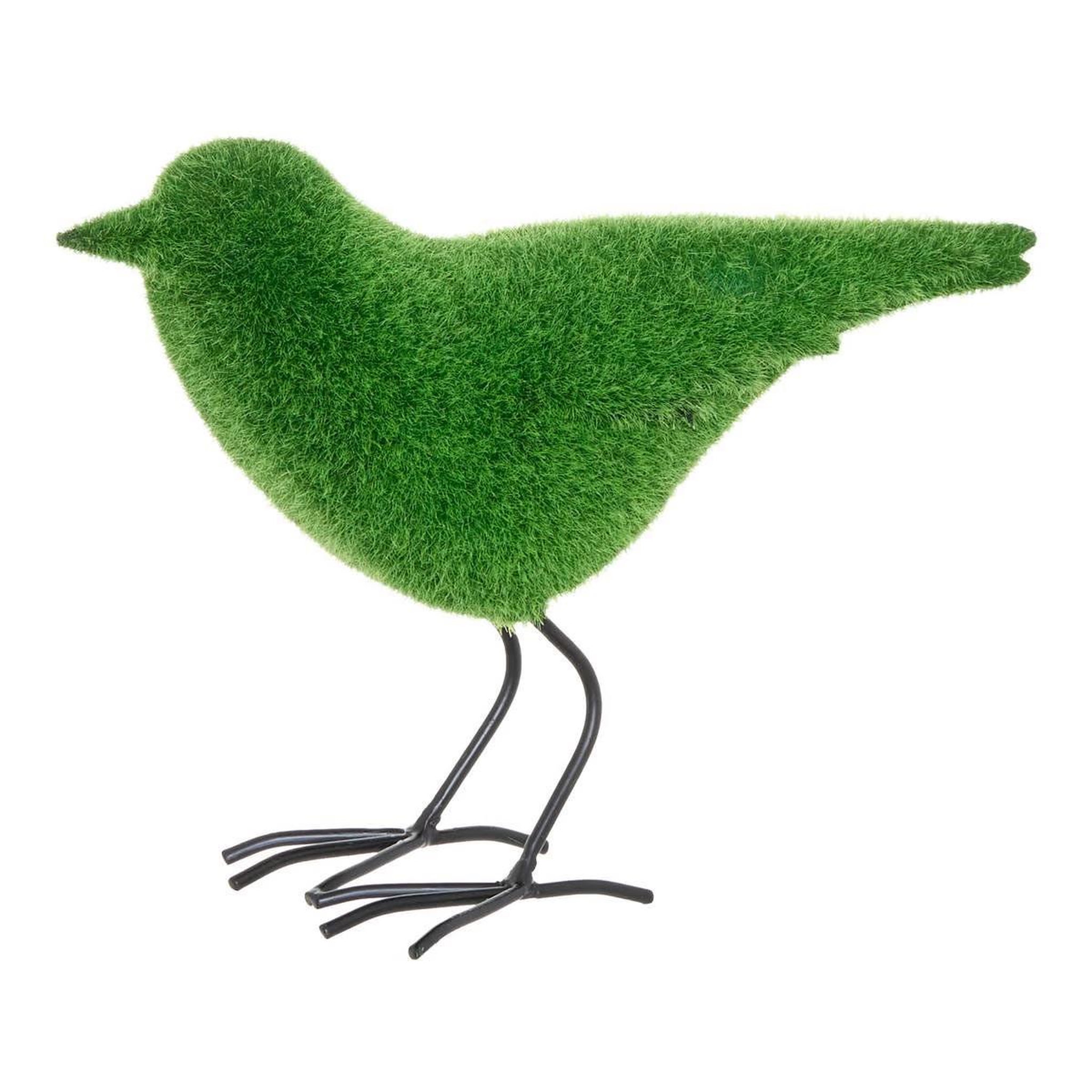 ATMOSPHERA Oiseau déco extérieur  grass  28cm vert