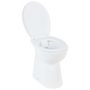 Voir la diapositive 2 : VIDAXL Toilette haute sans bord fermeture douce 7 cm Ceramique Blanc