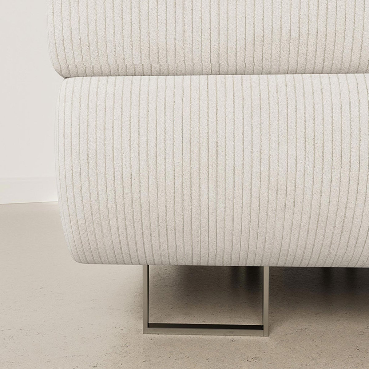 BEST MOBILIER Pablo - canapé d'angle gauche - 6 places - convertible avec coffre et têtières réglables - en velours côtelé