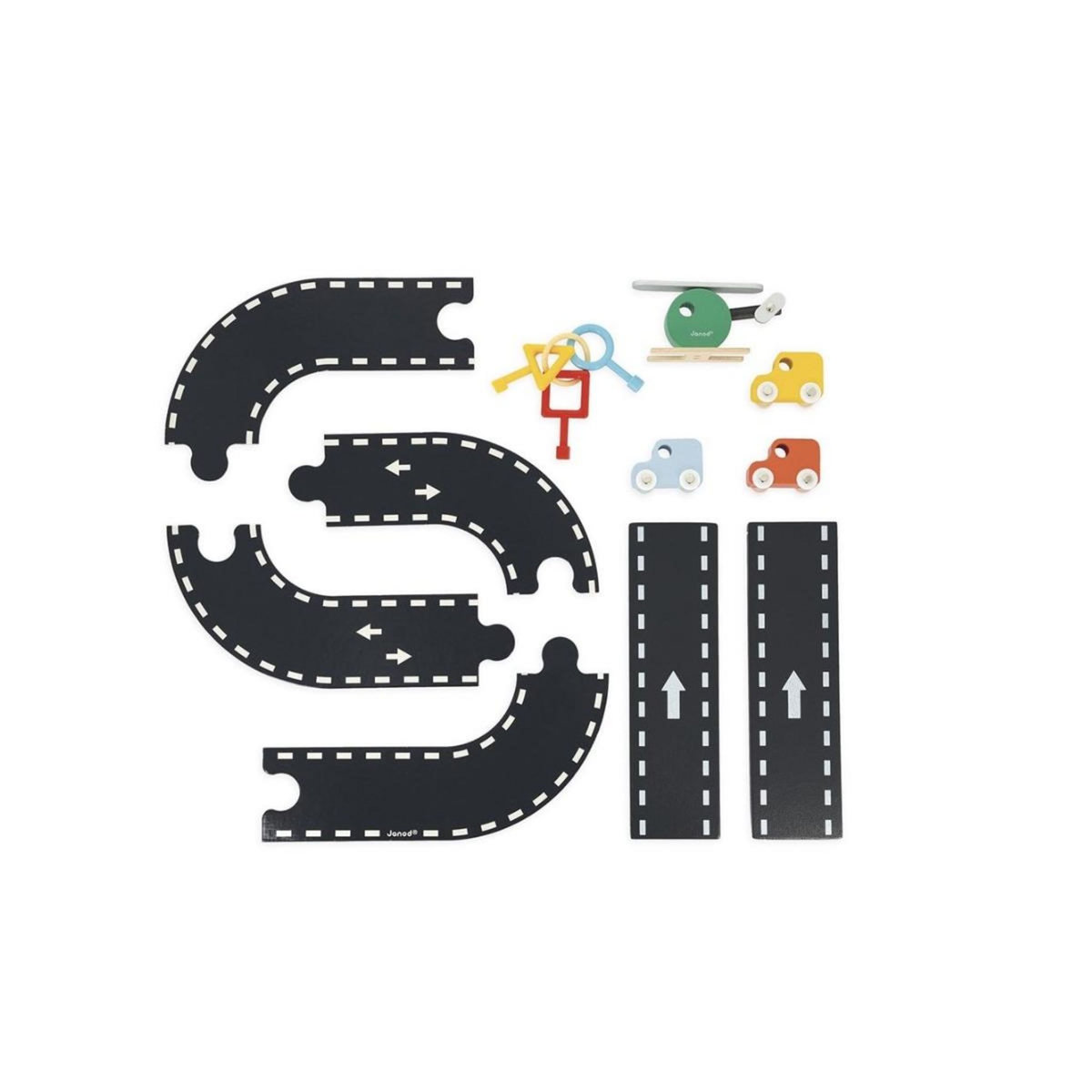 Juratoys-Janod garage educatif bolid en bois