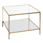Paris Prix Table d'Appoint Carrée Design  Timana  60cm Or