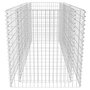 Voir la diapositive 5 : VIDAXL Lit sureleve a gabion Acier 180 x 90 x 100 cm Argente