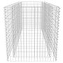 Voir la diapositive 5 : VIDAXL Lit sureleve a gabion Acier 180 x 90 x 100 cm Argente