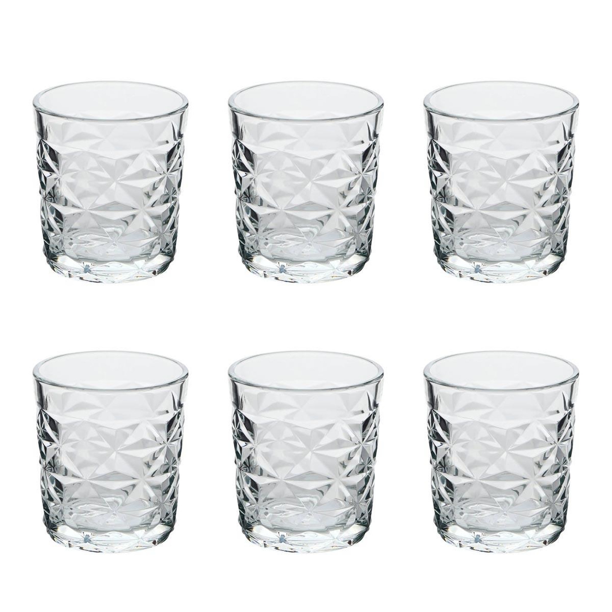 SECRET DE GOURMET Lot de 6 Gobelets Bas en Verre  Julieau  30cl Transparent