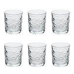 SECRET DE GOURMET Lot de 6 Gobelets Bas en Verre  Julieau  30cl Transparent