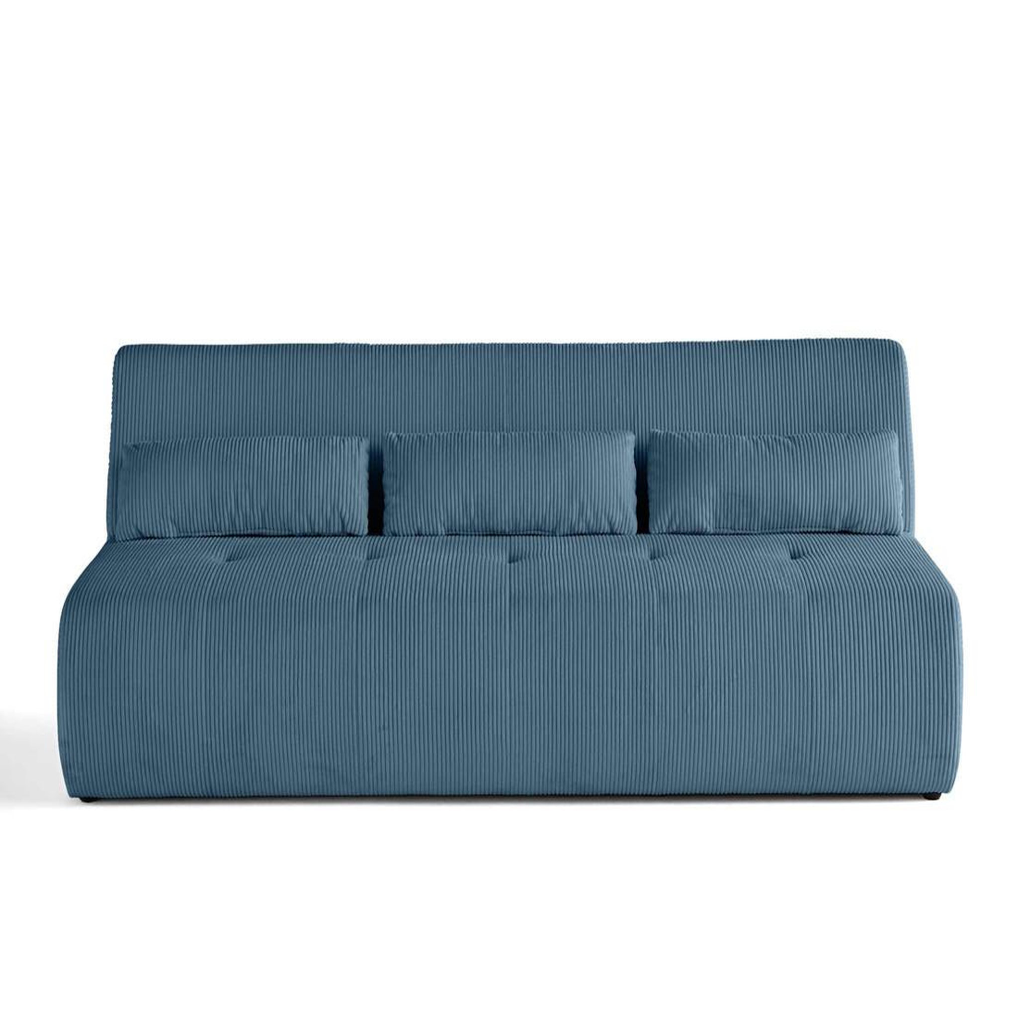 Voir la diapositive 1 : LISA DESIGN Onyx - canapé droit 3 places - en velours côtelé