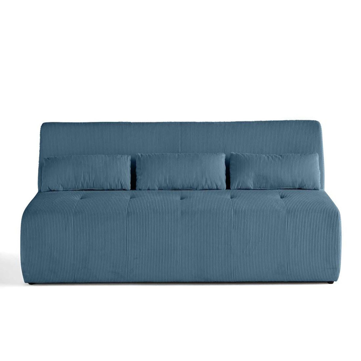 LISA DESIGN Onyx - canapé droit 3 places - en velours côtelé