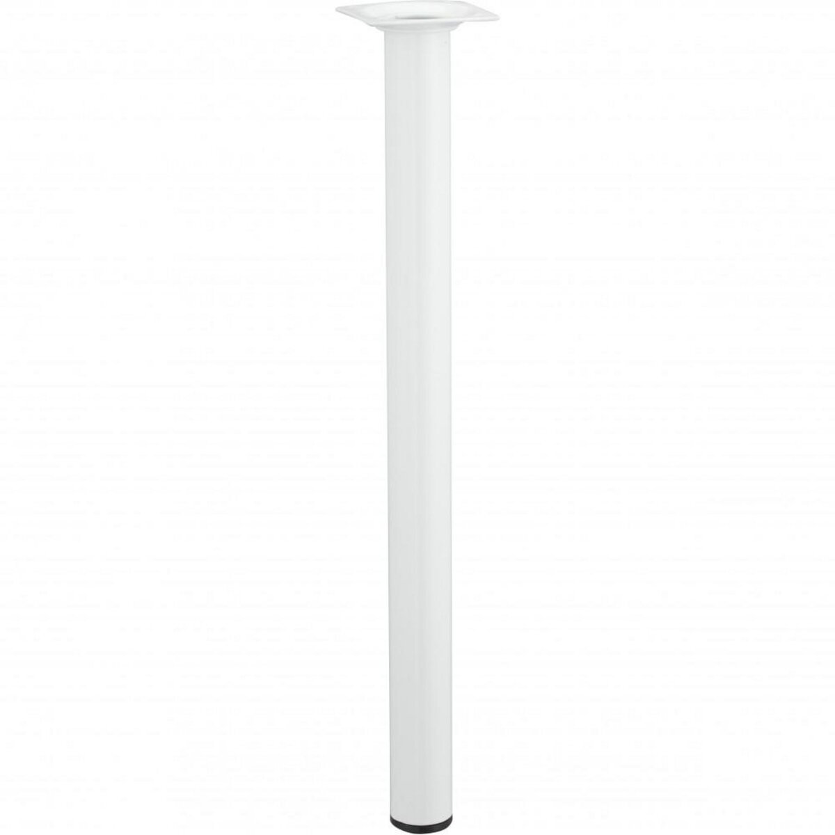 CENTRALE BRICO Pied de table basse cylindrique fixe acier époxy blanc, 40 cm