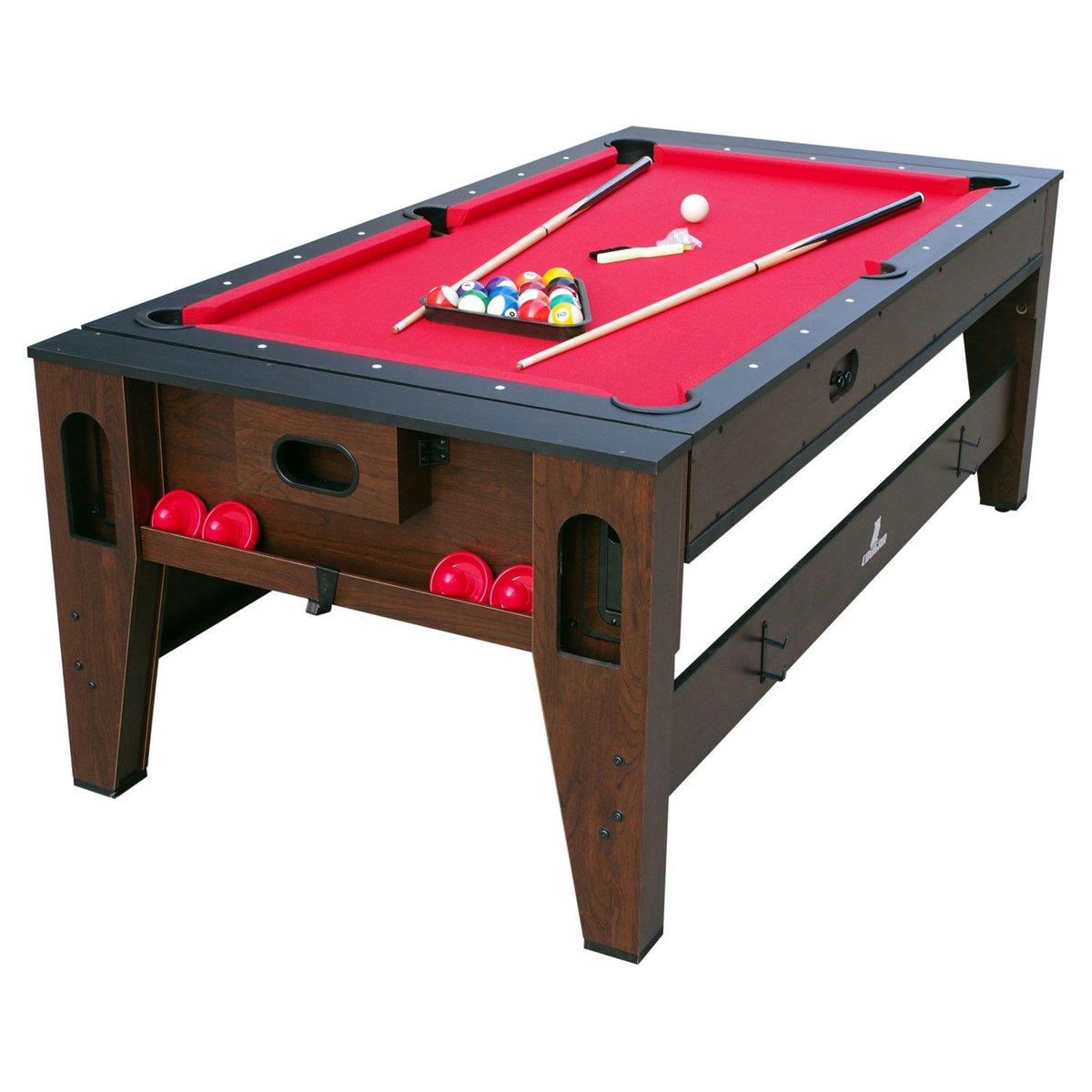 Cougar Duo Table de Jeu Reverso Billard et Air Hockey