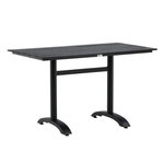 Paris Prix Table de Jardin  Denver  120cm Noir
