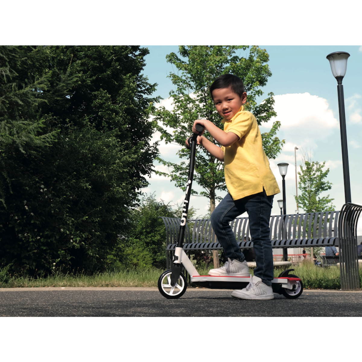URBANGLIDE Trottinette electrique enfant UrbanGlide Ride 55 FLASH bleu