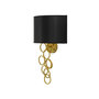 Voir la diapositive 3 : Paris Prix Applique Murale Design  Rich  50cm Noir & Or