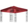 Voir la diapositive 2 : VIDAXL Tonnelle avec guirlande lumineuse a LED 3x3 m Bordeaux