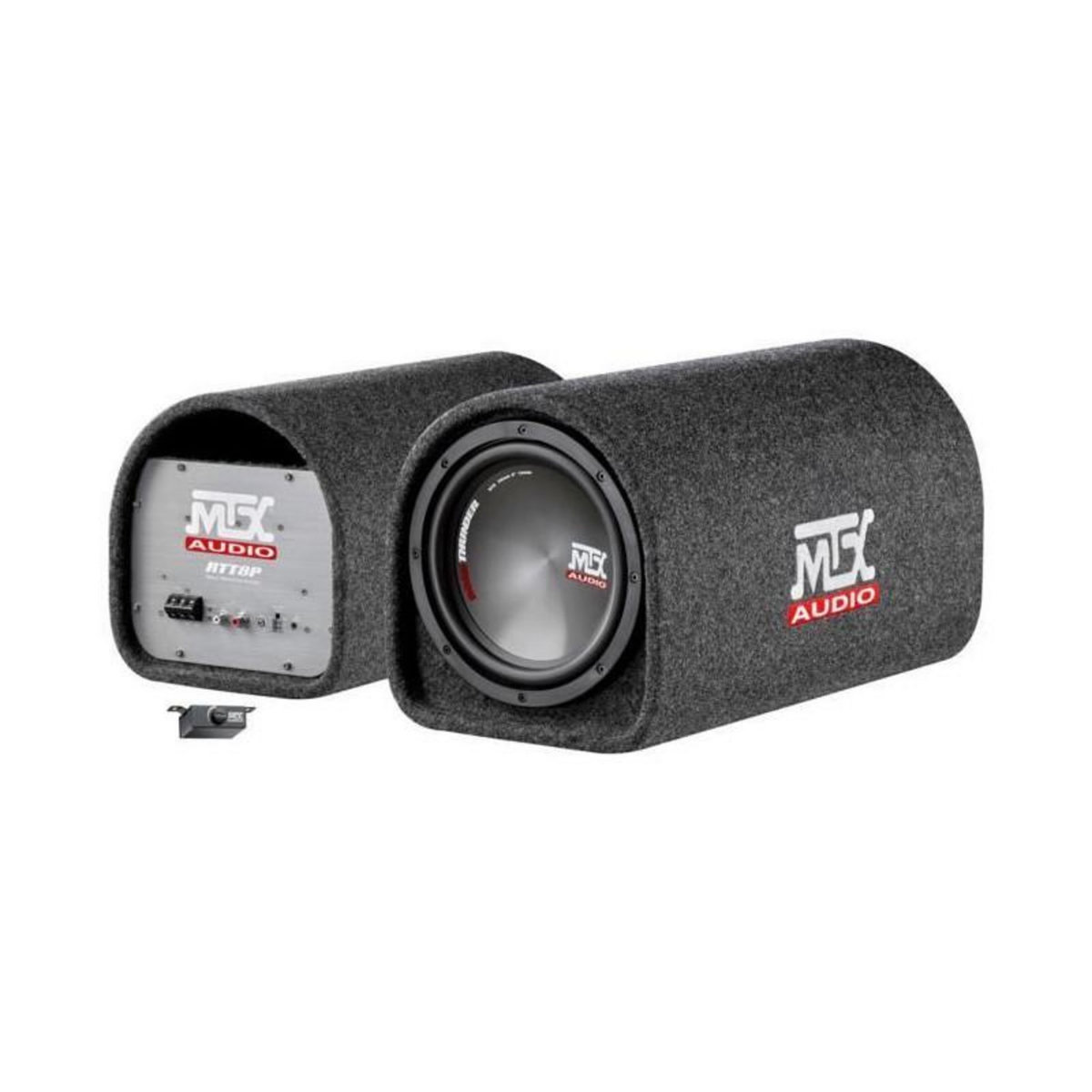 MTX AUDIO Caisson tube actif avec subwoofer - MTX AUDIO - RTT8P - 20cm reflex et ampli Classe-D 120W RMS filtre actif et télécommande
