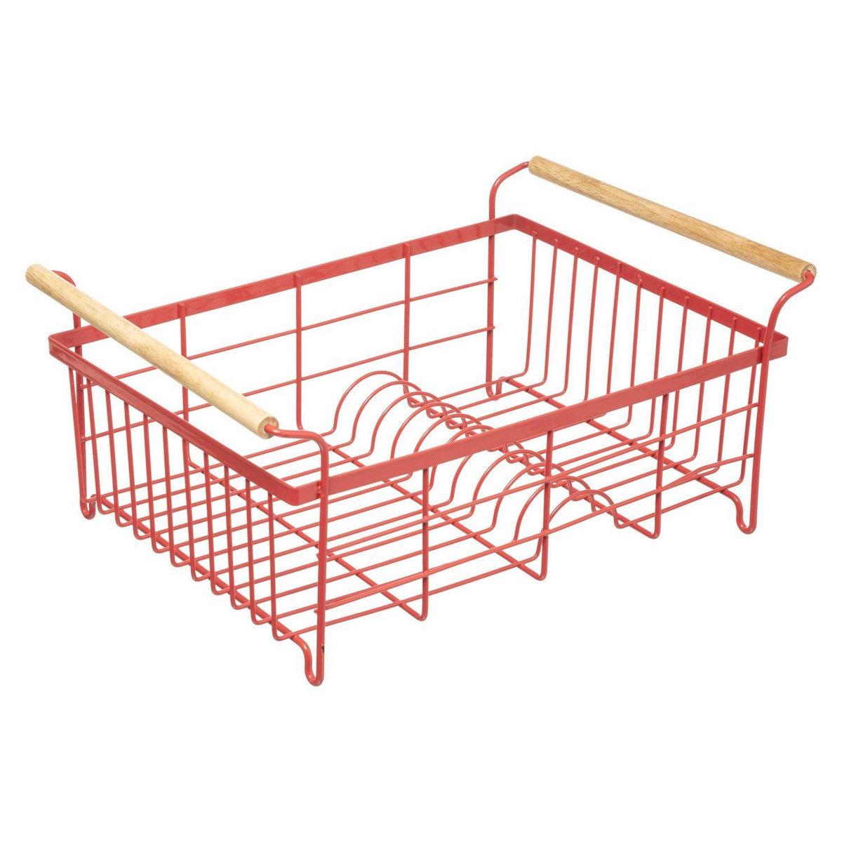 FIVE Egouttoir 1 niveau en métal et polypropylène - Rose