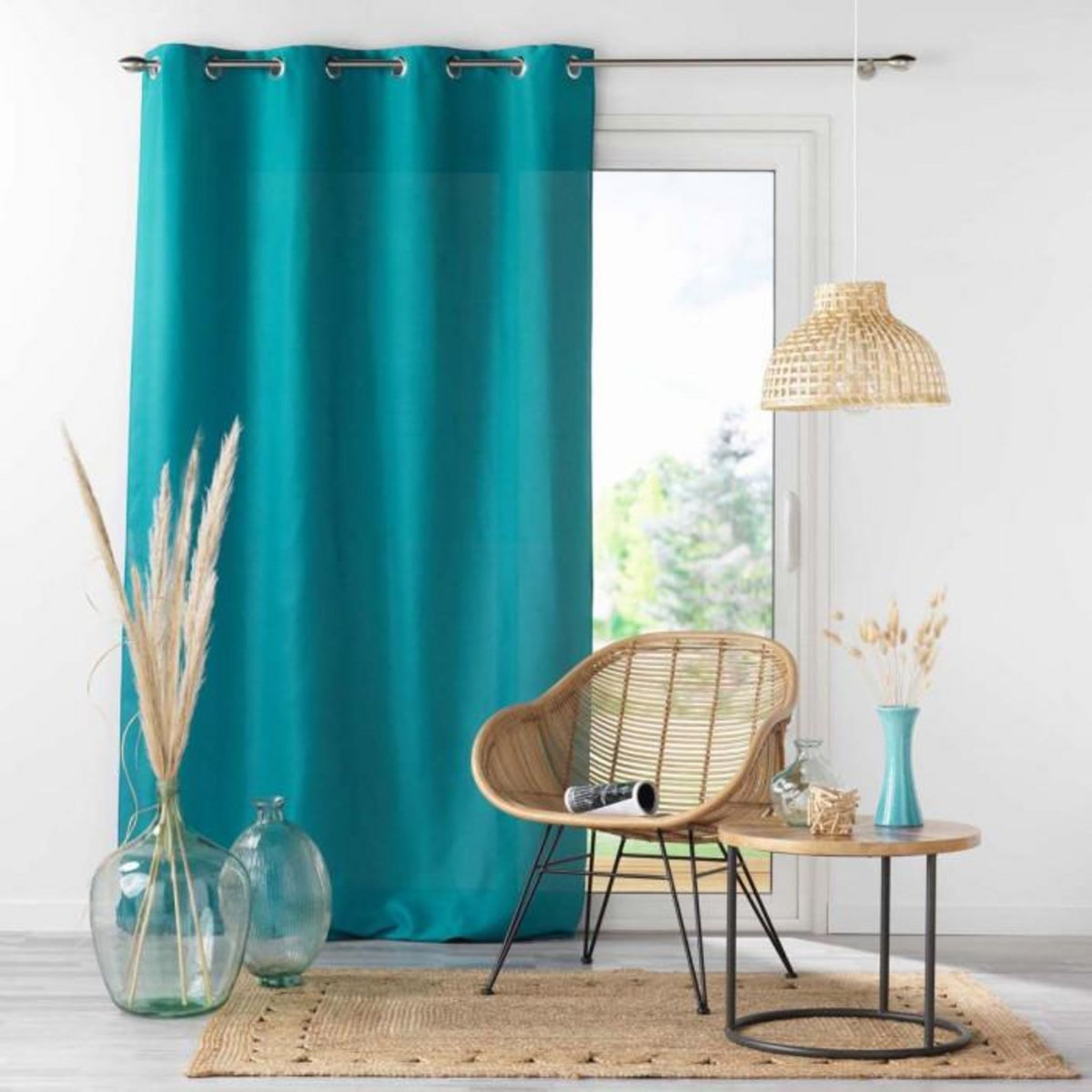 Paris Prix Rideau à Oeillets  Absolu  140x260cm Bleu