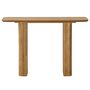 Voir la diapositive 5 : LISA DESIGN Milazzo - console - bois plaqué chêne et cannage - 120 cm
