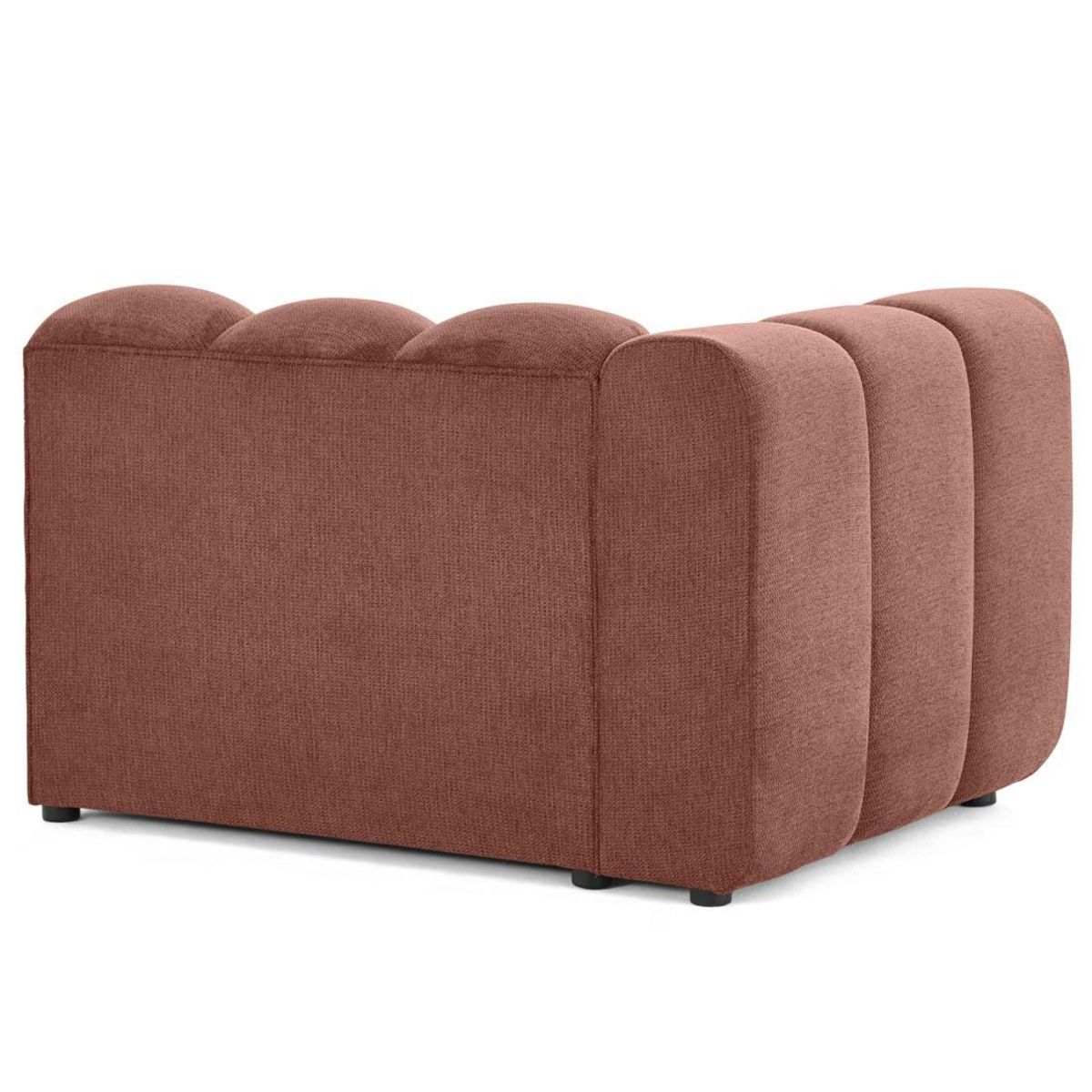 LISA DESIGN Debbie - module d'assise gauche en tissu texturé