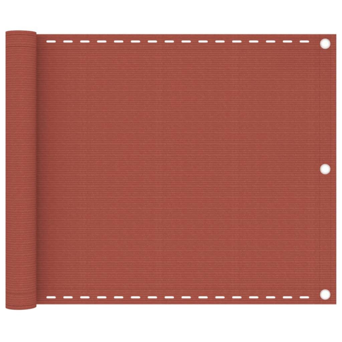 VIDAXL Ecran de balcon Terre cuite 75x300 cm PEHD