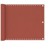 VIDAXL Ecran de balcon Terre cuite 75x300 cm PEHD