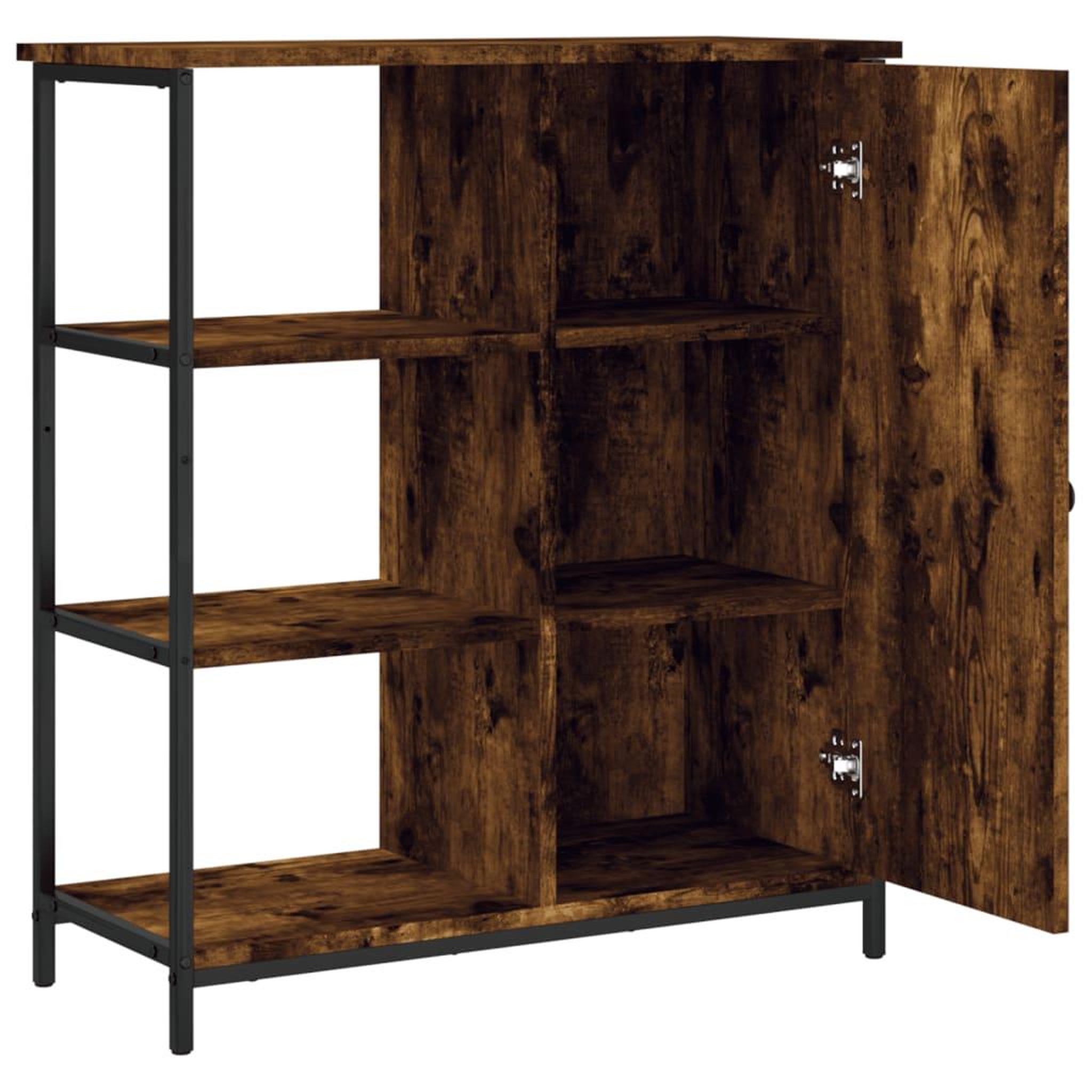 Voir la diapositive 5 : VIDAXL Buffet chene fume 70x30x80 cm bois d'ingenierie