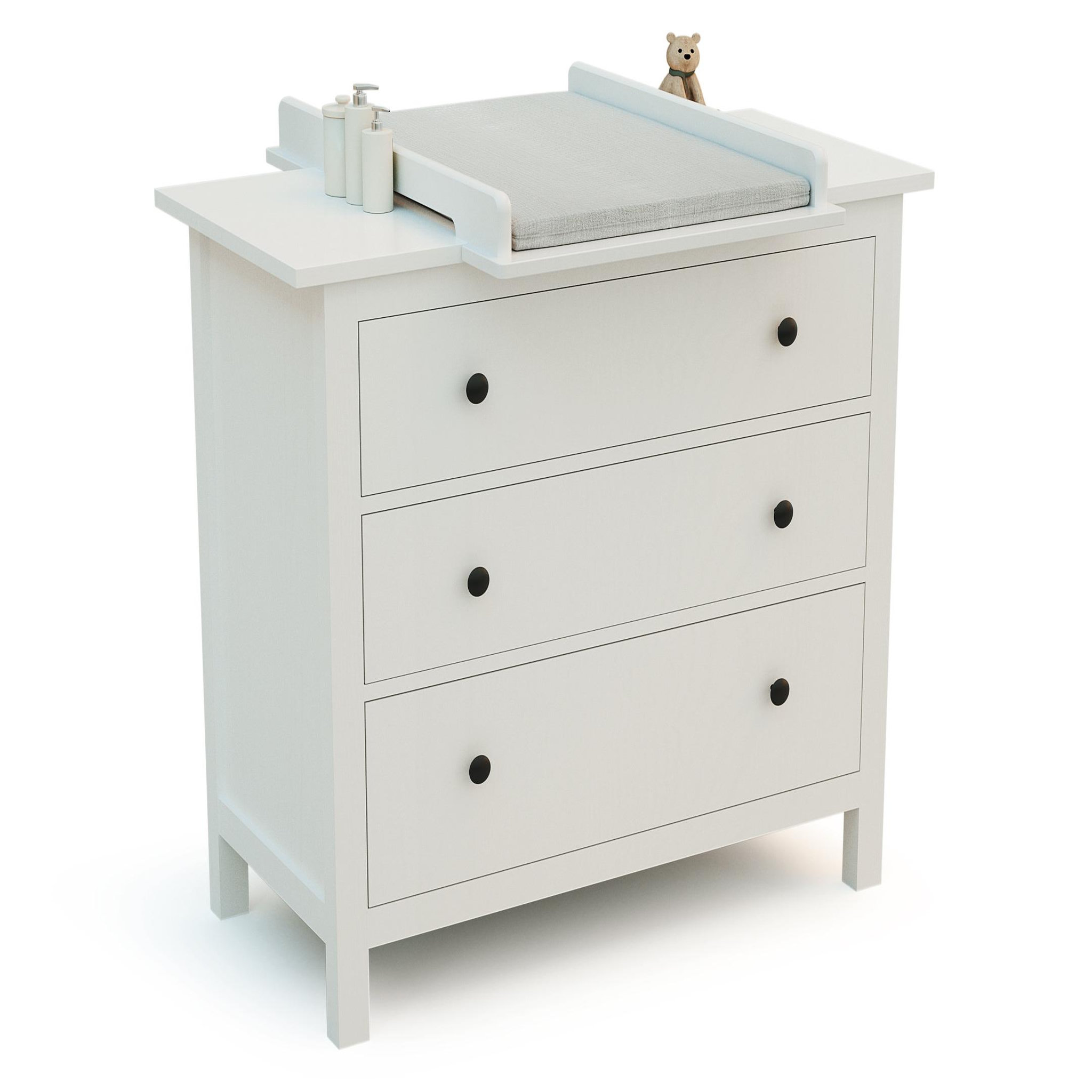 Voir la diapositive 6 : JURABABY Plan à langer universel 50 cm kira pour commode bébé