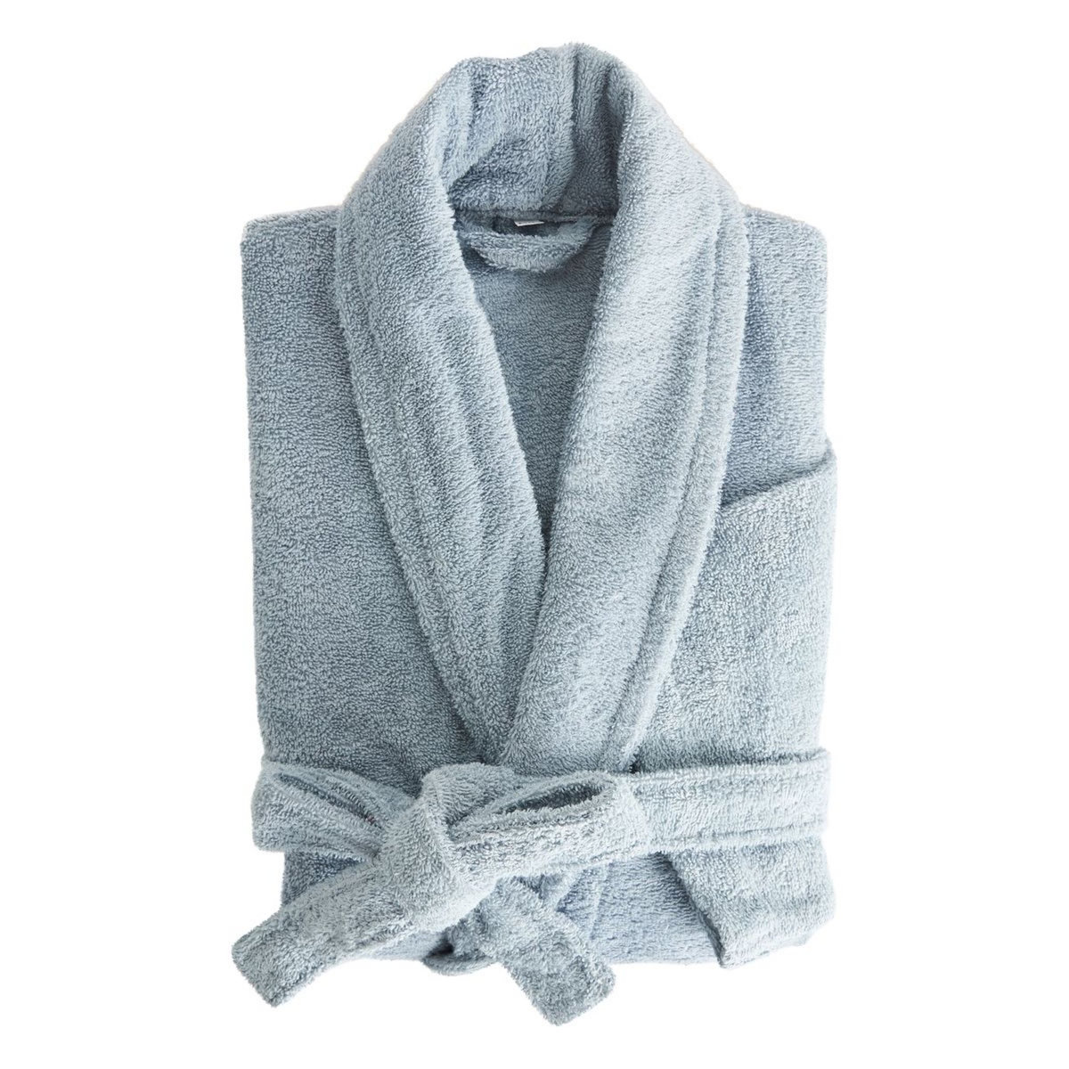 ACTUEL Peignoir col châle uni en coton 